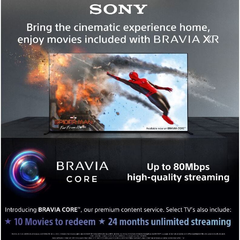 Sony XR83A90JU 83" Smart 4K Ultra HD HDR OLED TV with Google TV & Assistant | Atlantic Electrics - 39478541353183 