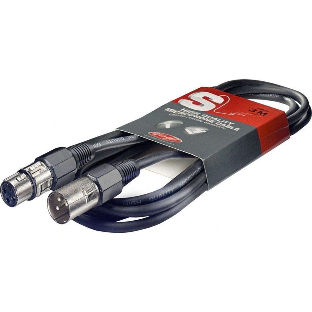 STAGG SMC3 3M metre Microphone cable (Male XLR to Female XLR) | Atlantic Electrics - 40800916963551 