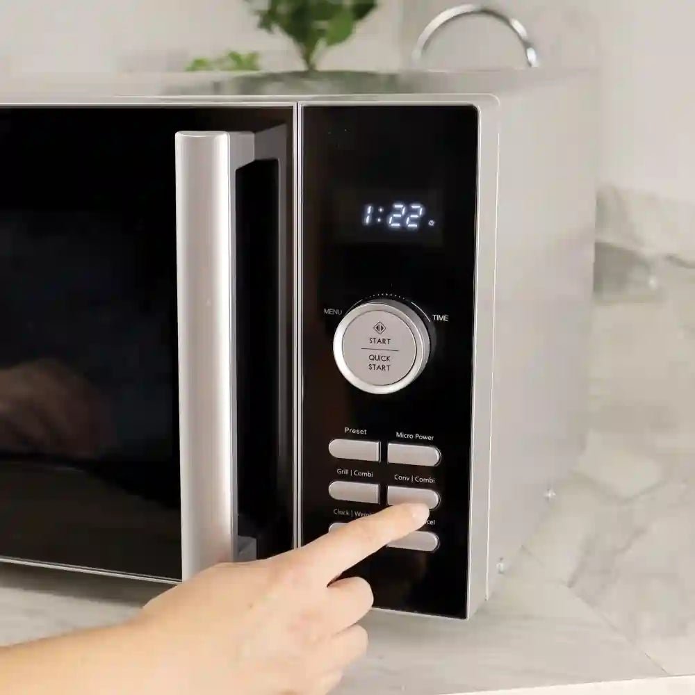 Statesman SKMG0923DSS 23 Litres Single Microwave - Silver | Atlantic Electrics - 40510107025631 