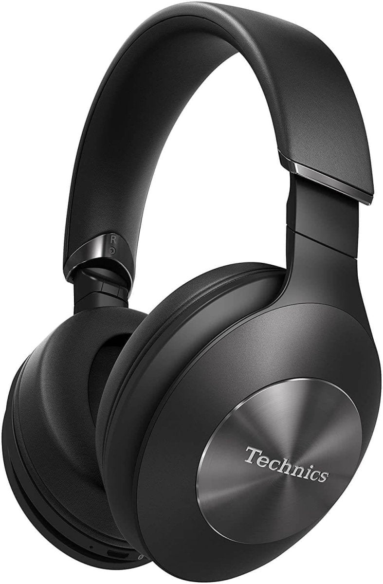 Technics EAHF70NEK Premium High-Resolution Wireless Bluetooth Over Ear Headphones with Closed Back, 3-Mode Active Noise Cancelling, Ambient Sound Enhancer and Voice Assistant - Black | Atlantic Electrics