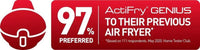 Thumbnail Tefal ActiFry Genius+ FZ773840 Health Air Fryer, Black, 1.2 kg, 6 Portions, 1520W - 39478537388255