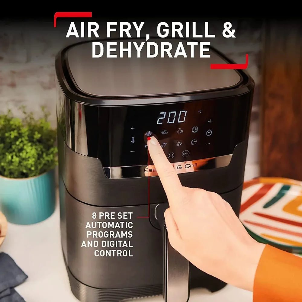 Tefal EY505827 EasyFry Precision 2 in1 Digital Air Fryer & Grill 4.2L - Black | Atlantic Electrics - 39614888214751 