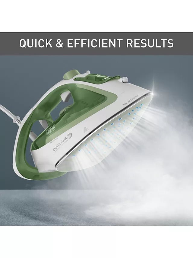 Tefal FV5781G0 Easygliss Eco Steam Iron - White & Green | Atlantic Electrics