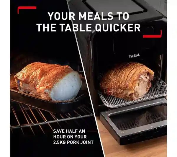 Tefal FW501827 EasyFry 9 in 1 Air Fryer Oven Grill & Rotisserie 11L - Black | Atlantic Electrics - 40157556801759 