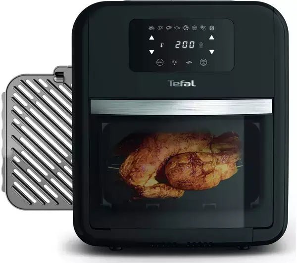 Tefal FW501827 EasyFry 9 in 1 Air Fryer Oven Grill & Rotisserie 11L - Black | Atlantic Electrics - 40157556703455 