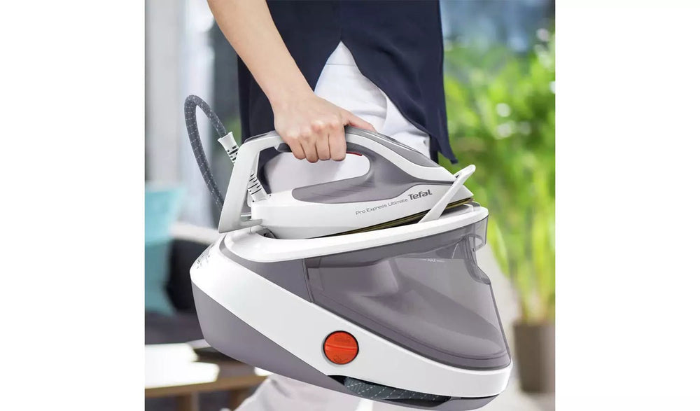 Tefal GV9713G0 Pro Express Ultimate II Steam Generator Iron Dove Grey & White - | Atlantic Electrics - 39502053146847 