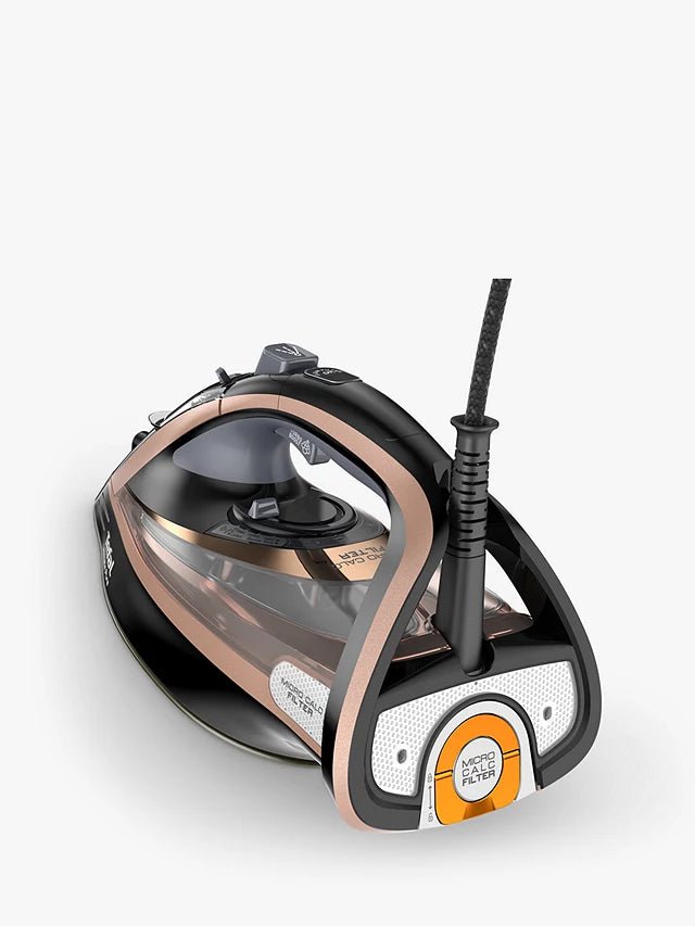 Tefal Ultimate Pure FV9845 3100 Watt Iron - Black / Rose Gold | Atlantic Electrics