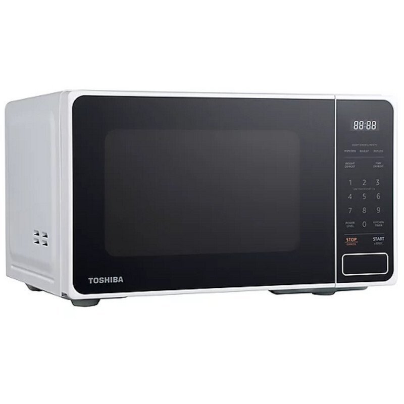 Toshiba MM2-EM20PF Microwave Oven in Grey 20L 800W Mirror Finish Black - Atlantic Electrics - 40309837431007 