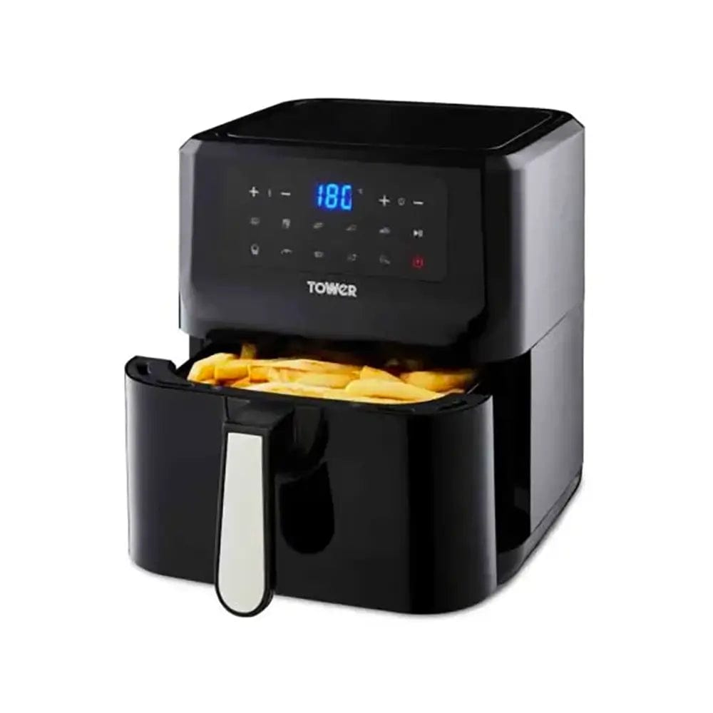 Tower T17089 Vortx 5l Digital Air Fryer, 33cm Wide - Black | Atlantic Electrics - 39478512124127 
