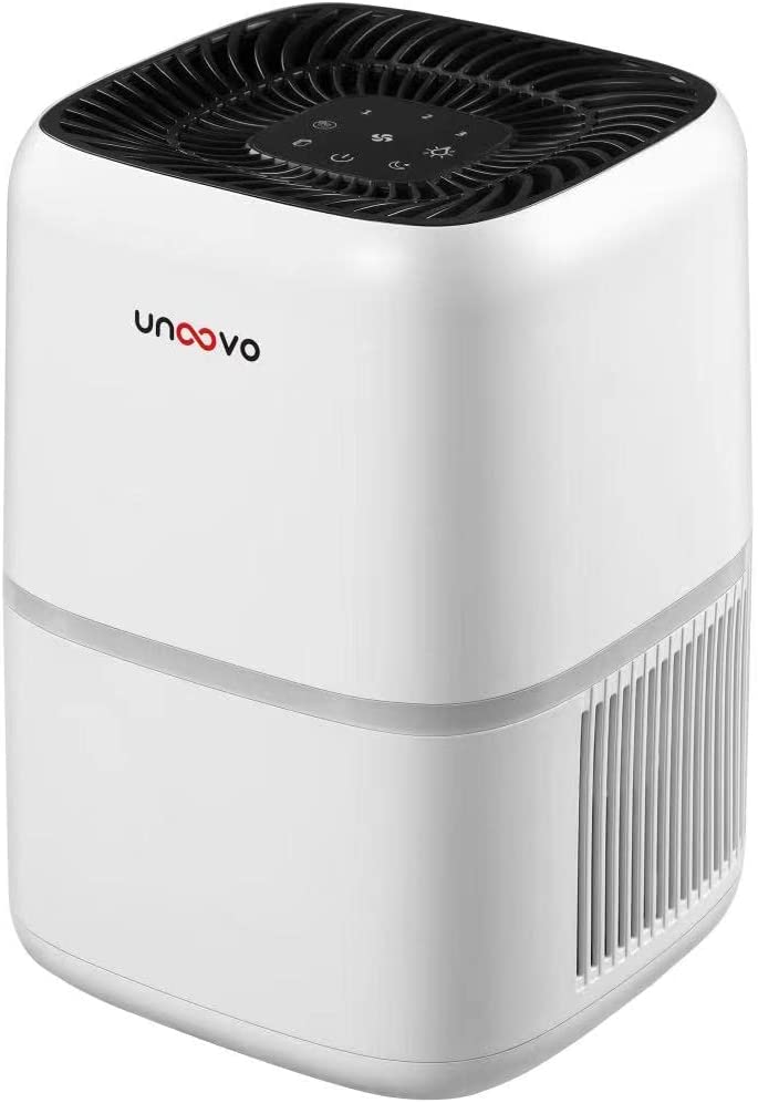 Unoovo UNOAP160 Air Purifiers, portable Air Purifier with HEPA Filter, Dust Smoke Pollen Pet Dander Odor Removal, Air Cleaner For Home & Bedrooms, Purification Area Up to 300 Square Feet - Atlantic Electrics