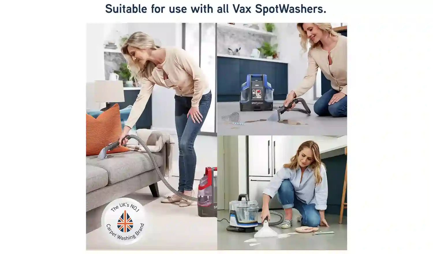Vax 19143036 Spotwash Antibacterial Solution 1.5L (Pack of 5) | Atlantic Electrics
