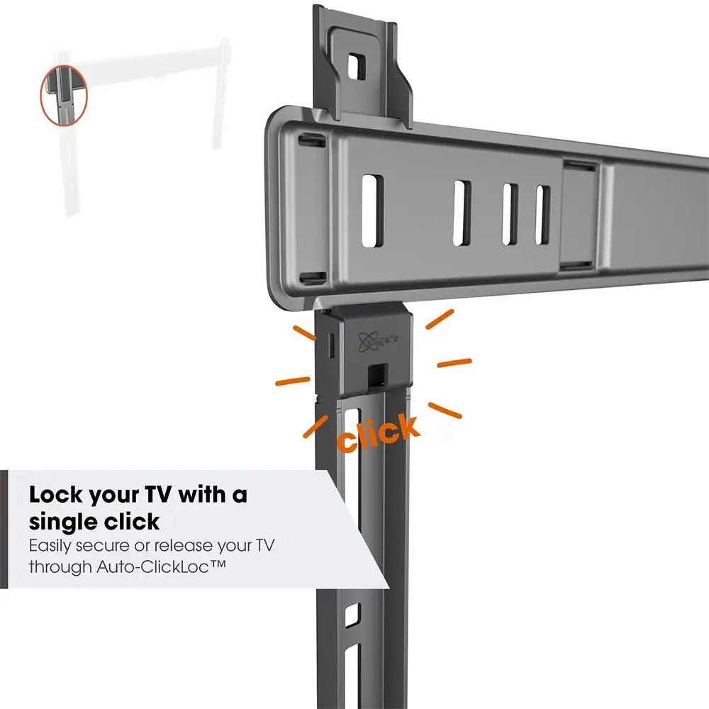 Vogel TVM5605 Fixed TV Wall Mount for 40"-100" TVs - Black | Atlantic Electrics - 40157561028831 