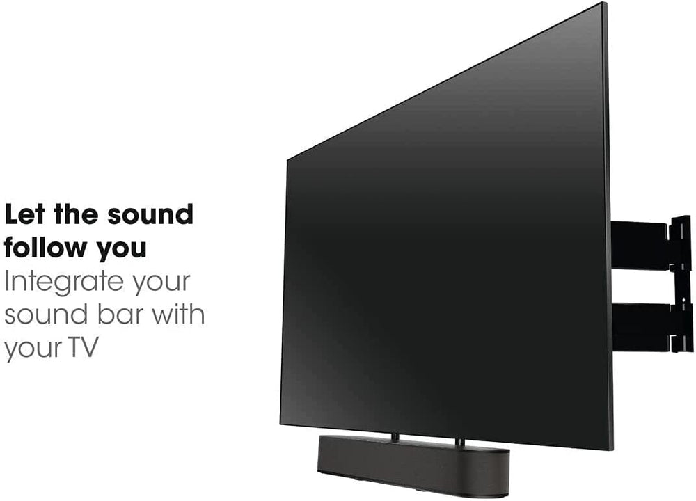 Vogels SOUND 3550 Universal Sound Bar Wall Mount Bracket To Fit Sound Bar with TV - Black | Atlantic Electrics - 39478519169247 
