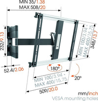 Thumbnail Vogel's THIN445B Extra Swivel TV Wall Mount 26inch to 55 inch - 39478518284511