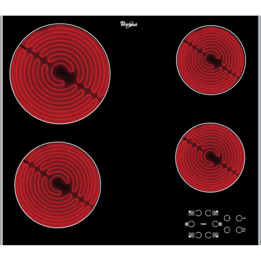 WHIRLPOOL AKT8090LX Built-In Ceramic Hob in Black | Atlantic Electrics