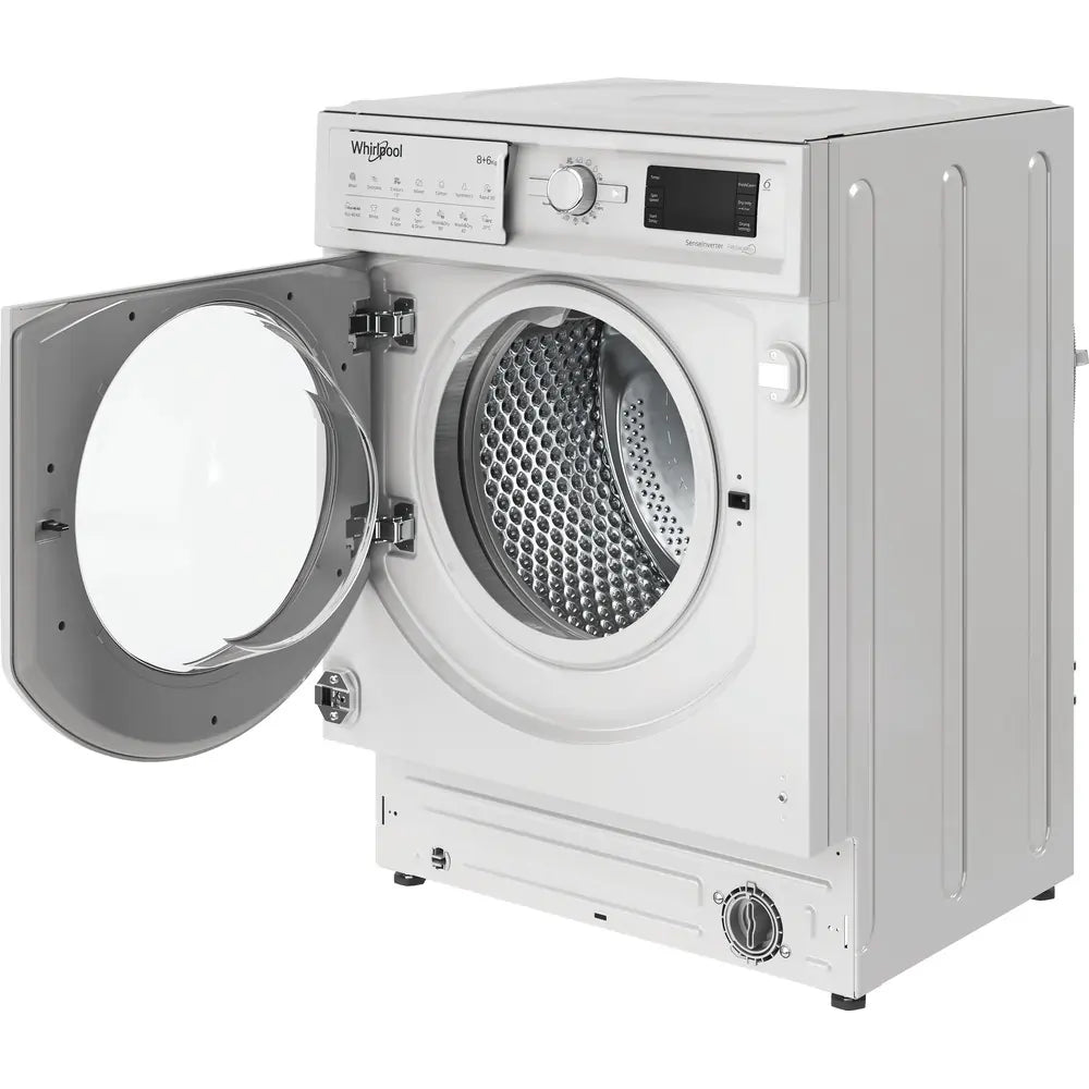 Whirlpool BIWDWG861485 8kg 1400 RPM Integrated Washer Dryer - White | Atlantic Electrics - 41617665818847 