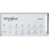 Thumbnail Whirlpool BIWDWG861485 8kg 1400 RPM Integrated Washer Dryer - 41617665851615