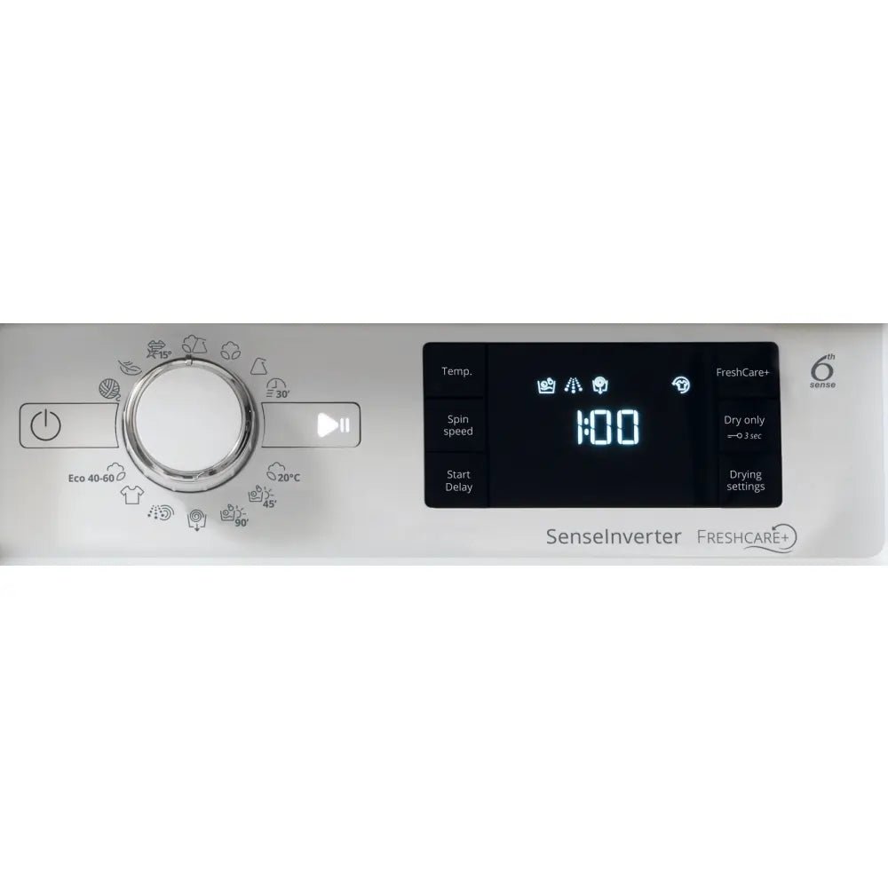 Whirlpool BIWDWG961485UK Integrated Washer Dryer 9Kg / 6Kg with 1400 rpm - White - Atlantic Electrics - 40626351964383 
