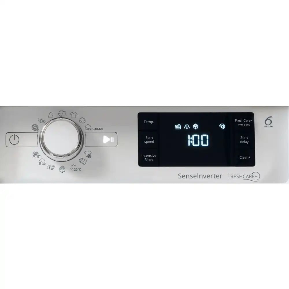 Whirlpool BIWMWG91485UK Integrated Washing Machine 9kg with 1400 rpm - White | Atlantic Electrics - 40556341395679 