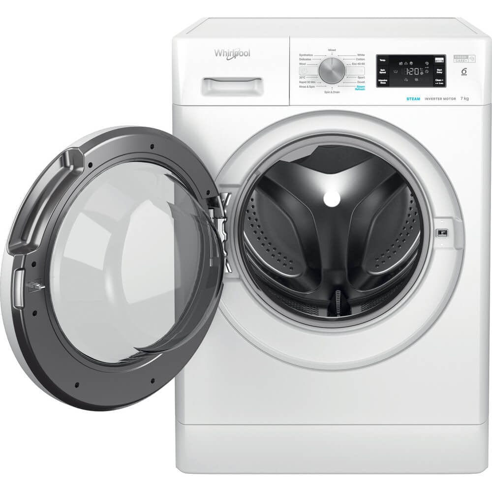 Whirlpool FFB7438WVUK 7Kg Washing Machine with 1400 rpm - White - A+++ Rated - Atlantic Electrics - 39478526378207 