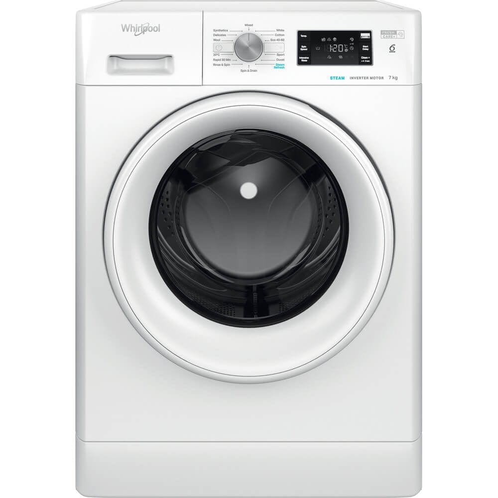 Whirlpool FFB7438WVUK 7Kg Washing Machine with 1400 rpm - White - A+++ Rated - Atlantic Electrics - 39478526017759 