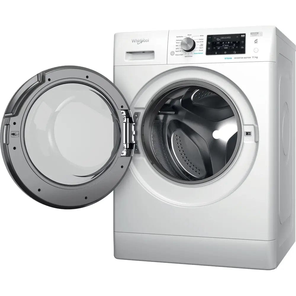 Whirlpool FFD11469BSVUK 11kg Freestanding Front Loading Washing Machine, 1400 rpm, 59.5cm Wide - White - Atlantic Electrics - 39478526345439 
