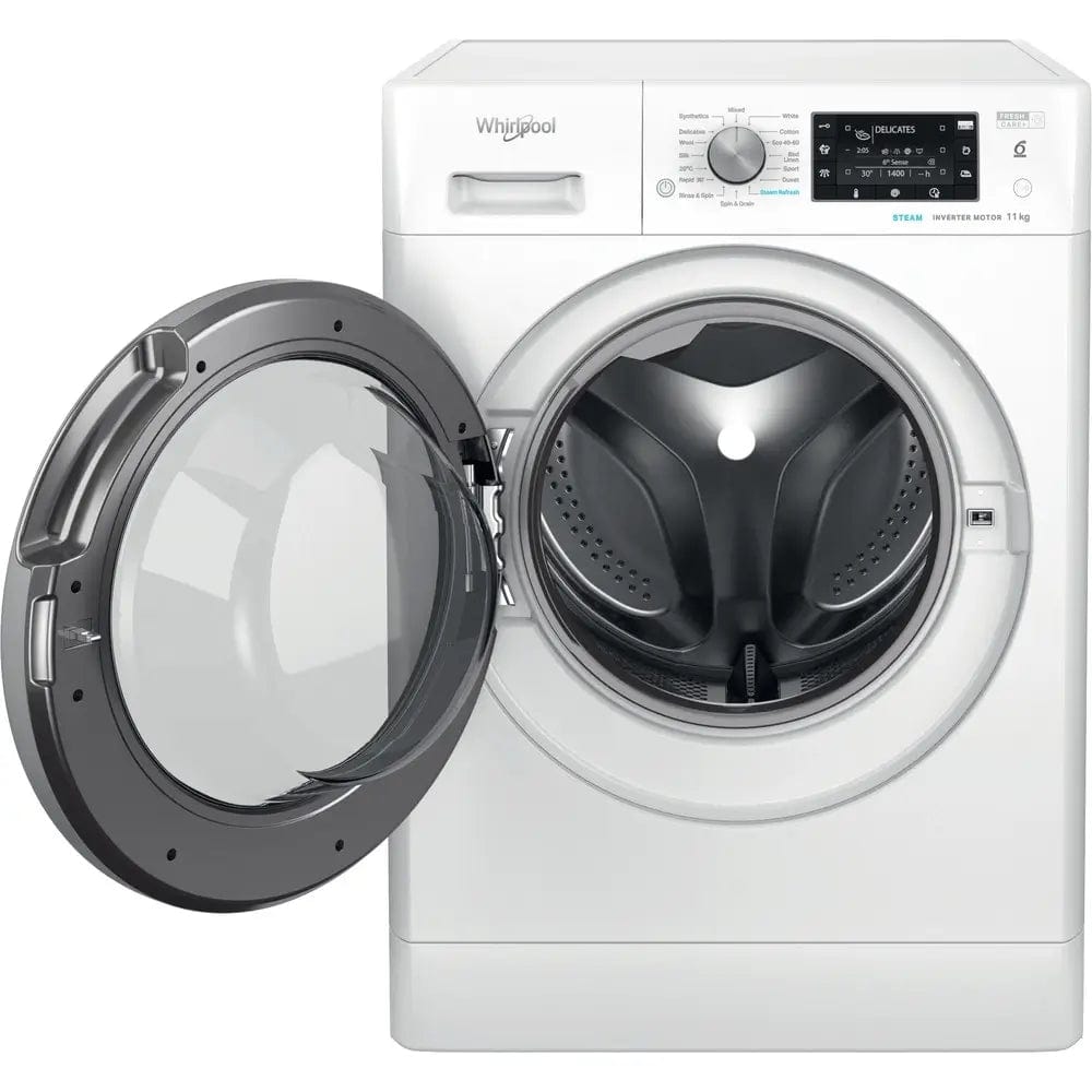 Whirlpool FFD11469BSVUK 11kg Freestanding Front Loading Washing Machine, 1400 rpm, 59.5cm Wide - White | Atlantic Electrics - 39478526279903 