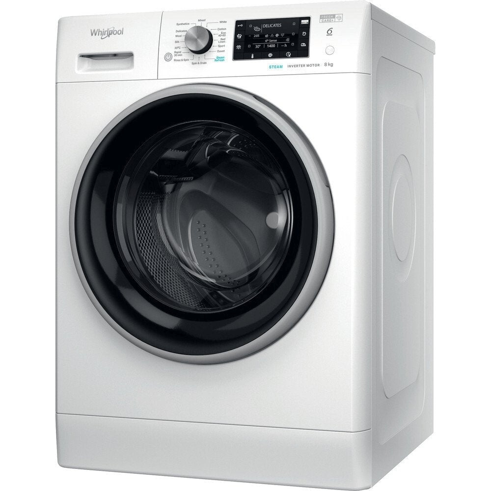 Whirlpool FFD8469BSVUK 8Kg Washing Machine with 1400 rpm, 59.5cm Wide - White | Atlantic Electrics - 39478527656159 