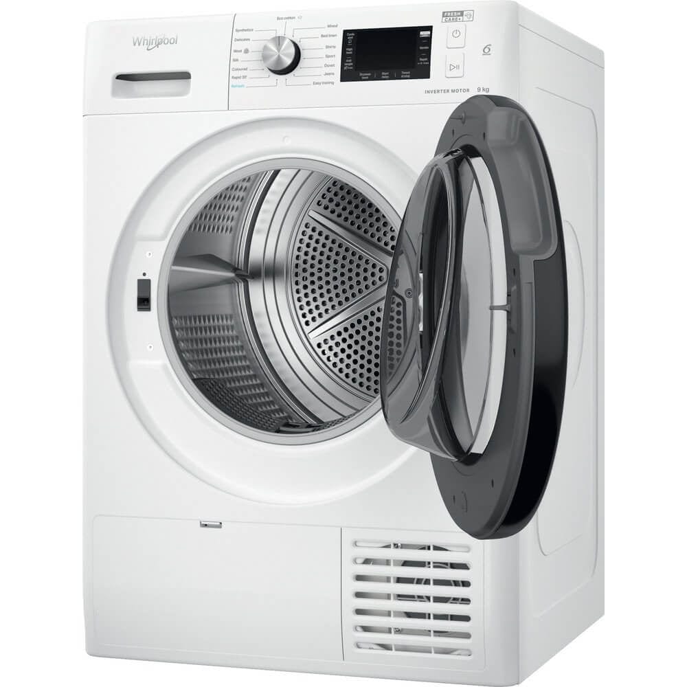 Whirlpool FFTM229X2BUK 9Kg Heat Pump Tumble Dryer - White | Atlantic Electrics - 39478524870879 