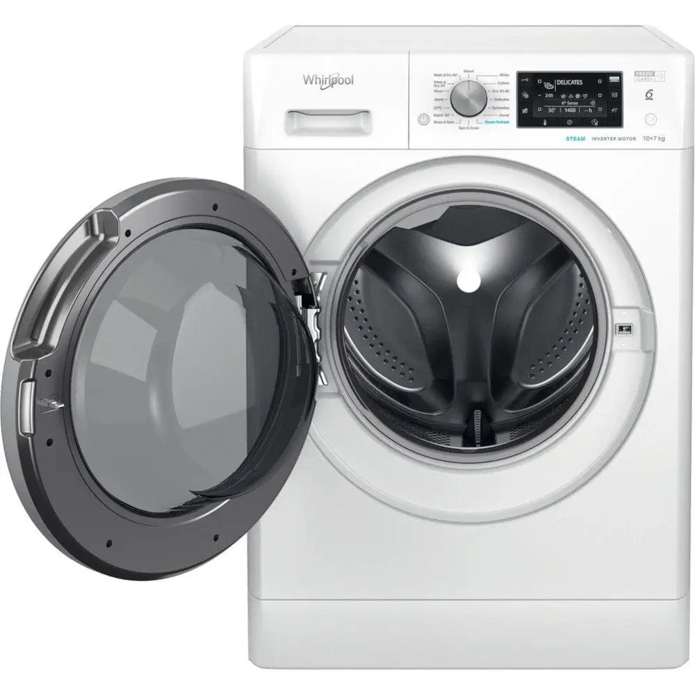 Whirlpool FFWDD1074269BSVUK 10kg/7kg Washer Dryer, 1400 rpm, 60cm Wide - White - Atlantic Electrics
