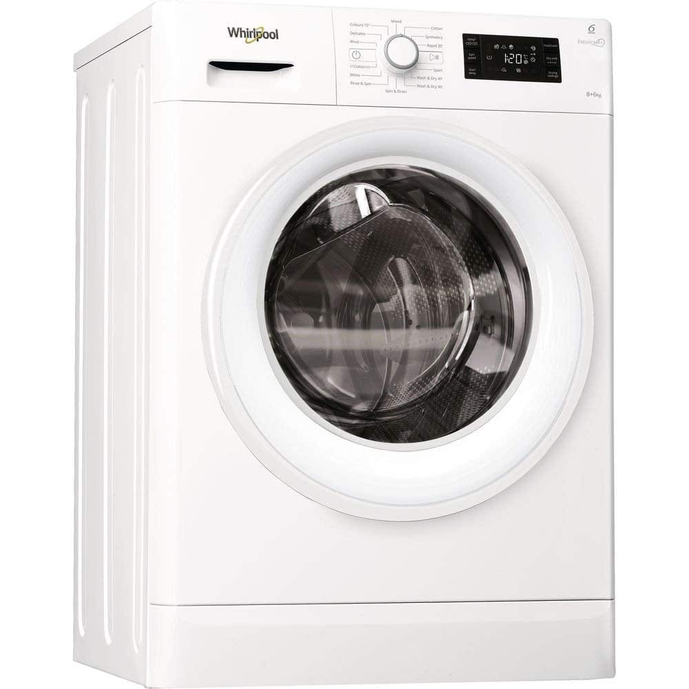 Whirlpool FreshCare FWDG86148W 8Kg - 6Kg Washer Dryer with 1400 rpm - Atlantic Electrics - 39478523953375 