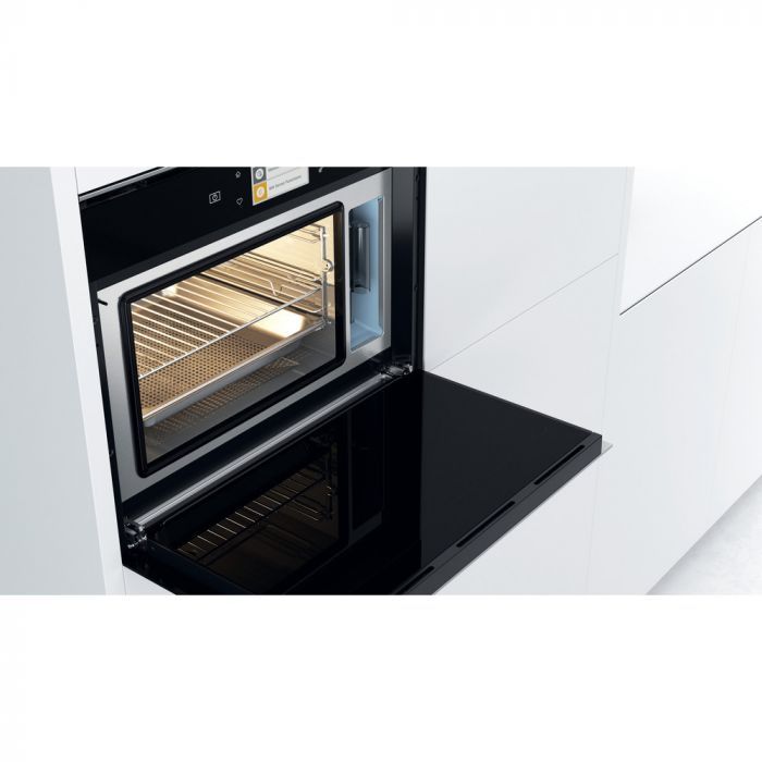 Whirlpool W Collection W11IMS180 45cm Built-In Compact Steam Oven - Stainless Steel - Atlantic Electrics - 40776486977759 