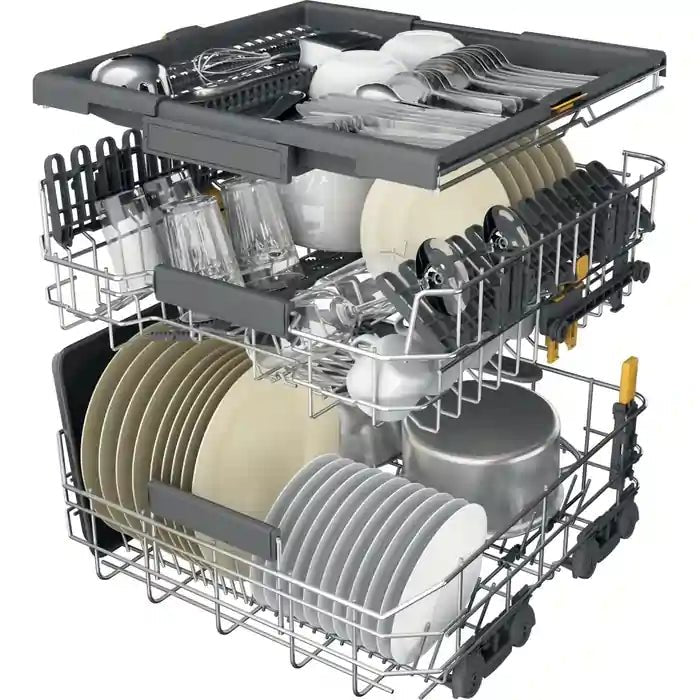 Whirlpool W7FHP33UK Integrated Dishwasher 15 Place Full size - White - Atlantic Electrics - 40574937465055 