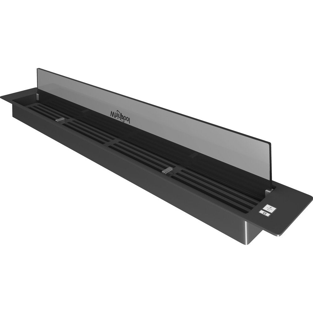 Whirlpool WDO93FBK 86cm Wide Built-In Downdraft Hood - Black | Atlantic Electrics - 39478532276447 