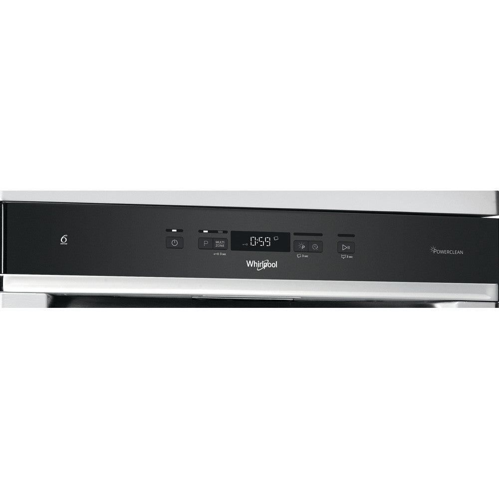 Whirlpool WFC3C33PFXUK Freestanding Dishwasher 14 Place Full Size - Stainless Steel | Atlantic Electrics - 40776486912223 