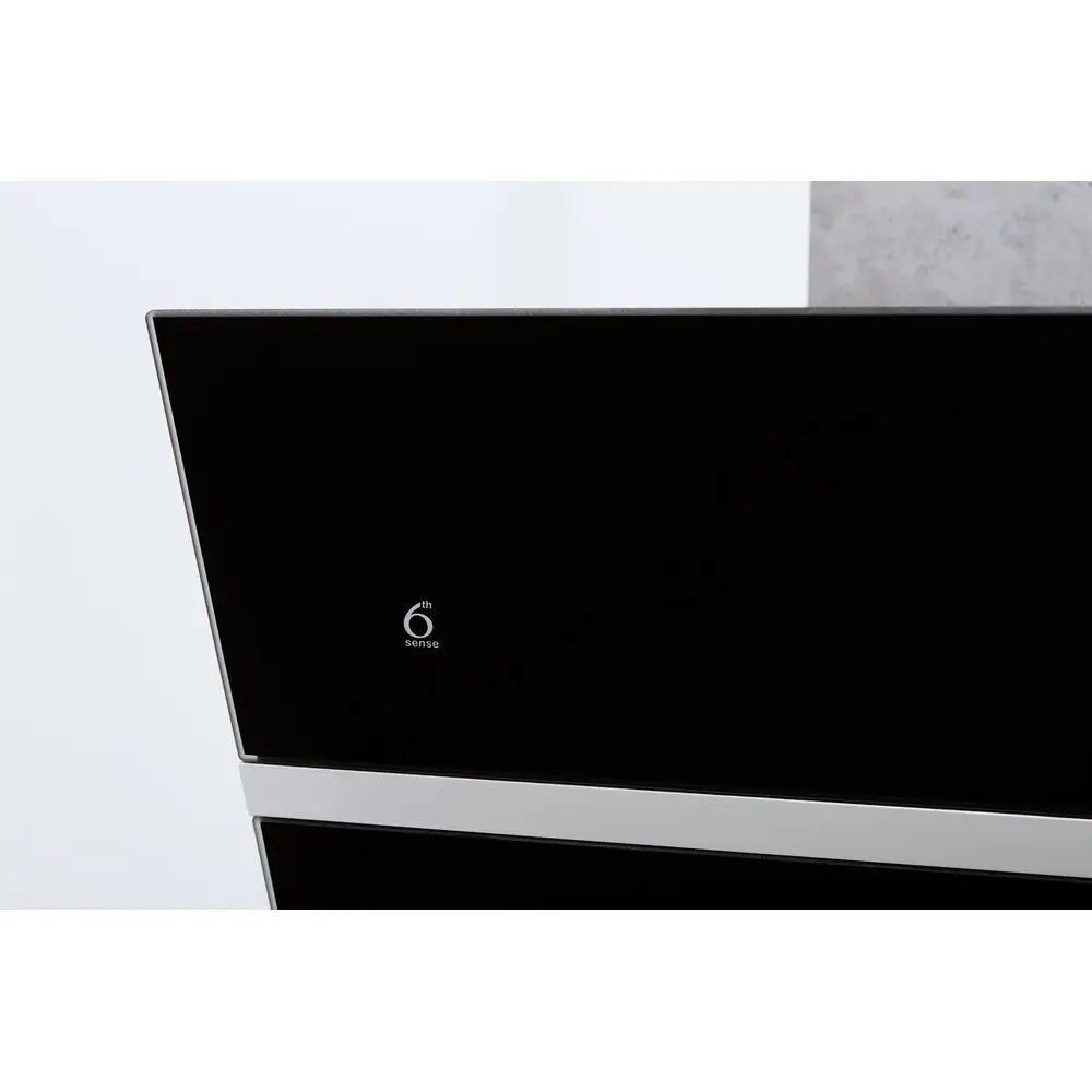 Whirlpool WHVS90FLTCK Wall Mounted Cooker Hood, 89.8cm Wide - Black | Atlantic Electrics - 40157564797151 