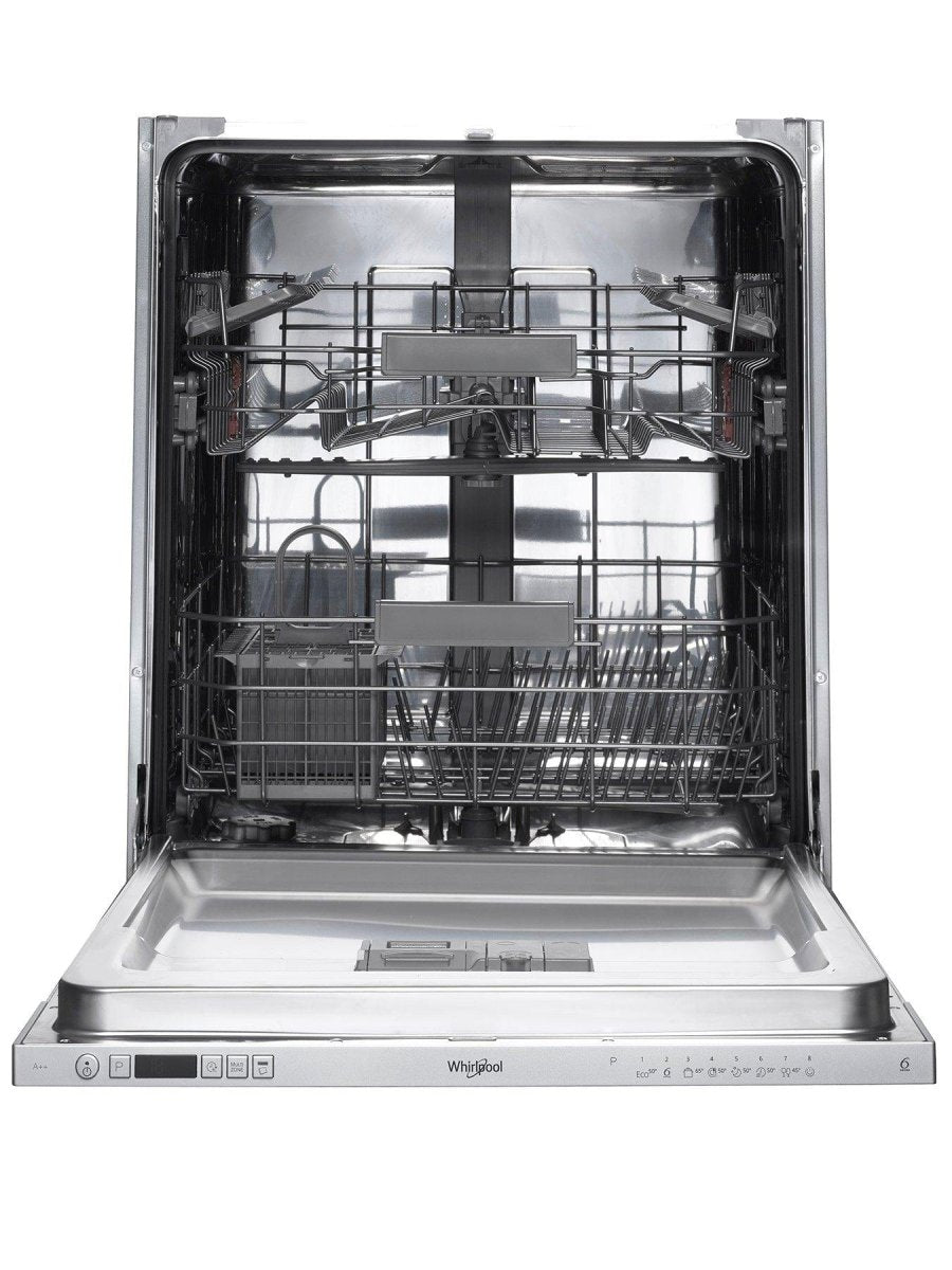 Whirlpool WIC3C26UK 14 Place Setting 9L Fully Integrated Full Size Dishwasher - Silver | Atlantic Electrics - 39478553673951 