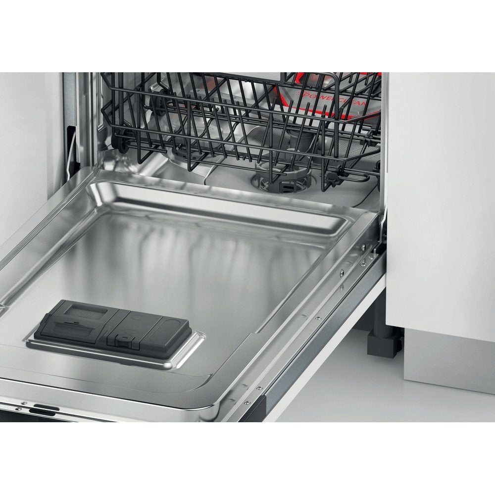 Whirlpool WSIC3M27C 44.8cm Wide Integrated Slimline Dishwasher - Silver | Atlantic Electrics - 39478555148511 