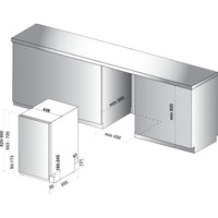 Thumbnail Whirlpool WSIC3M27C 44.8cm Wide Integrated Slimline Dishwasher - 39478555181279