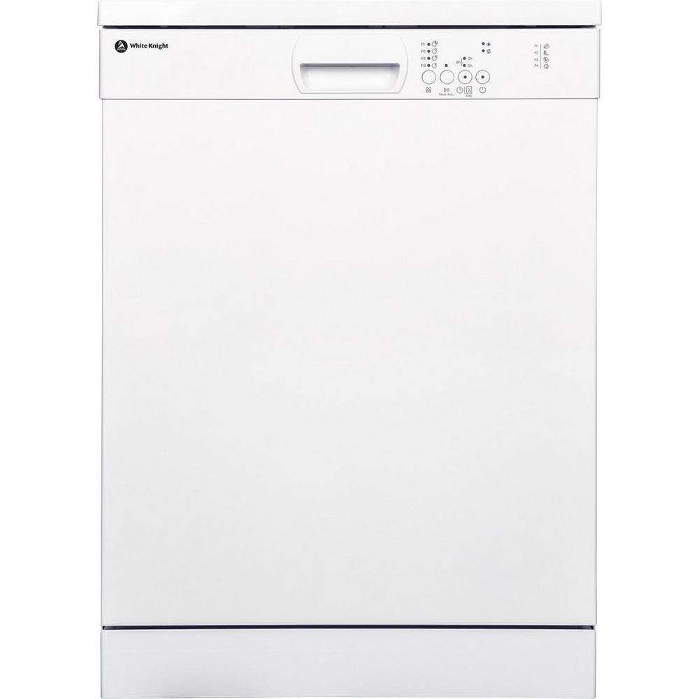 White Knight FSDW6052W 60cm Dishwasher 12 place - White | Atlantic Electrics - 40157563650271 