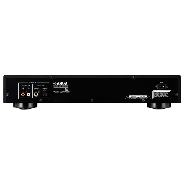 Yamaha CD-S303 Single Disc CD Player - Black | Atlantic Electrics - 39478556655839 