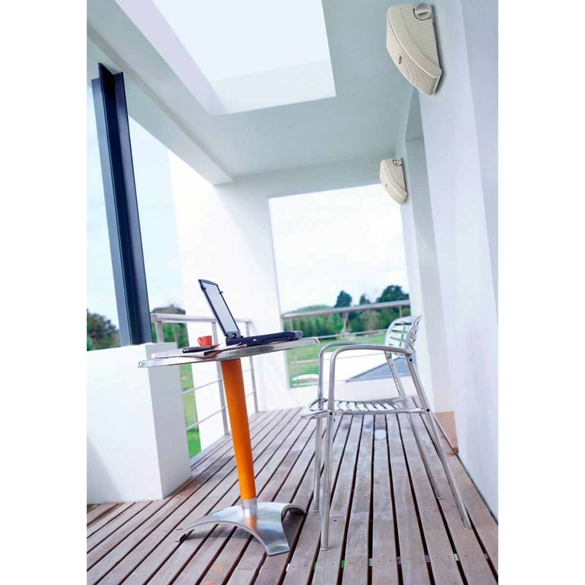 Yamaha NSAW592 150W All-Weather Outdoor Speakers (Pair) - White | Atlantic Electrics