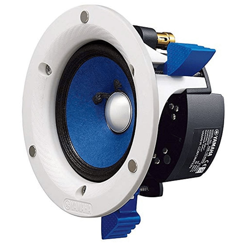 Yamaha NSIC400WH 4" 90W In-Ceiling Speakers (Pair) - White - Atlantic Electrics - 39478557901023 