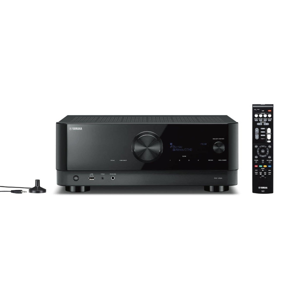 Yamaha RXV6A Black 7.2 Channel AV Receiver With Dolby Atmos - Atlantic Electrics - 39478560653535 