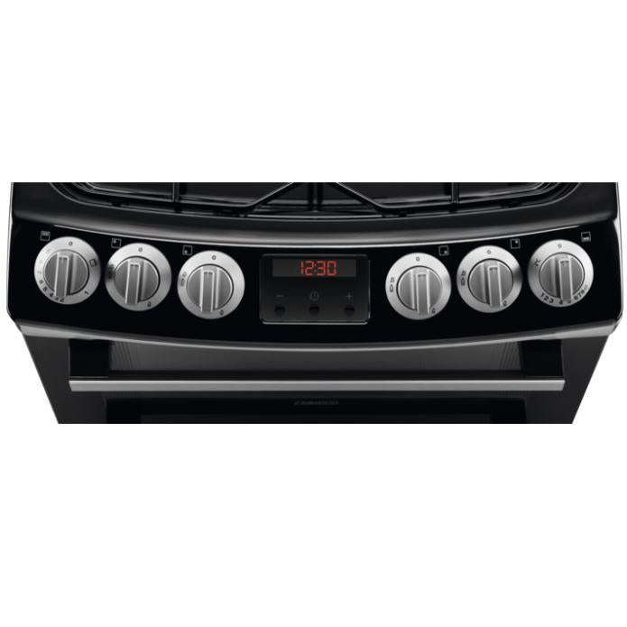 Zanussi ZCG43250XA Double Oven Cooker with Gas Hob - Stainless Steel | Atlantic Electrics - 40157564240095 