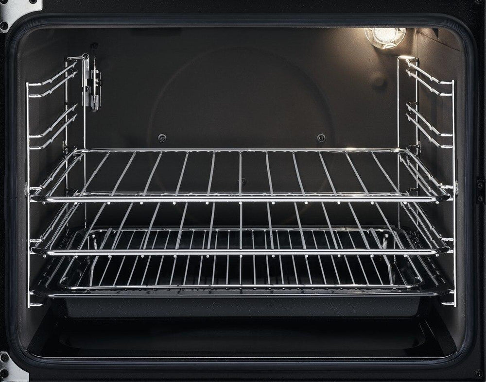 Zanussi ZCG63260WE 60cm Double Oven Gas Cooker with Electric Grill - White | Atlantic Electrics - 41385540845791 