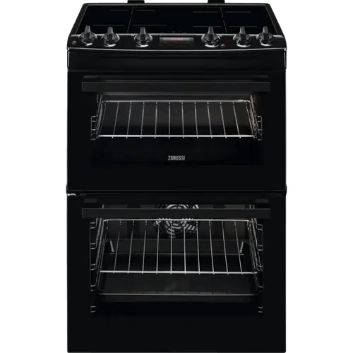 Zanussi ZCI66280BA Induction Electric Cooker with Double Oven - Black - Atlantic Electrics - 40157567189215 
