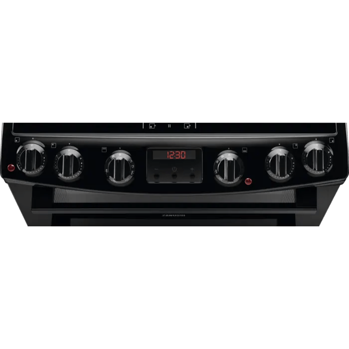 Zanussi ZCI66280BA Double Oven Cooker with Induction Hob - Black | Atlantic Electrics