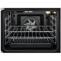 Thumbnail Zanussi ZCK66350BA 60 cm Dual Fuel Cooker with Double Oven Electric Grill Black - 40157567549663