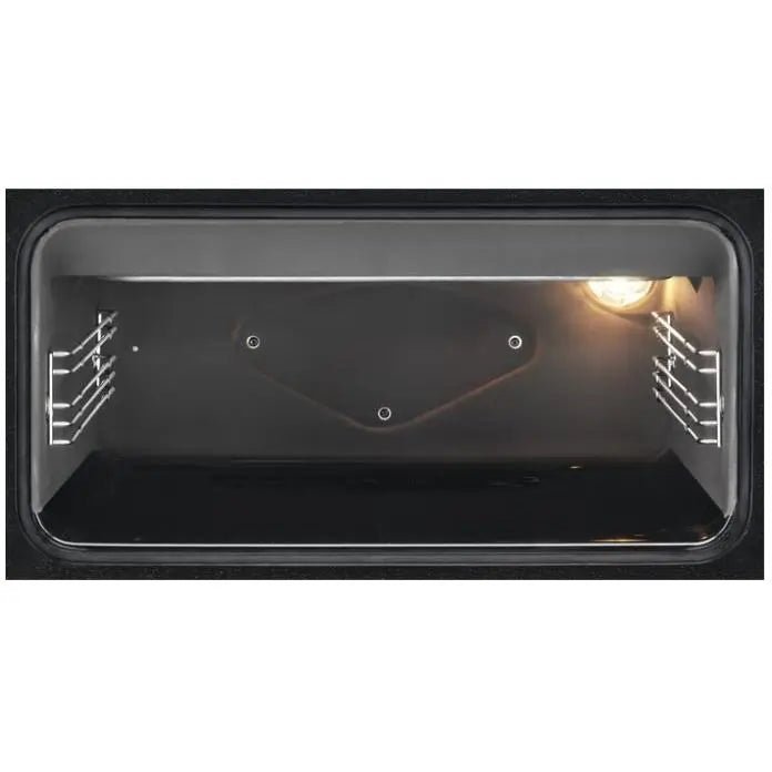 Zanussi ZCK66350WA Dual Fuel Double Oven Cooker with Gas Hob - White | Atlantic Electrics